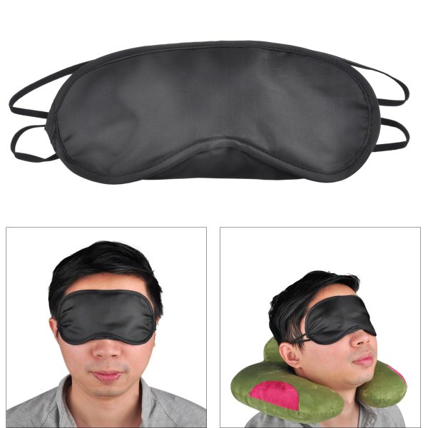 1 Pc Sleep Mask Natural Sleeping Eye Mask Eyeshade Cover Shade Eye Patch Women Men Soft Portable Travel Eyepatch(random color