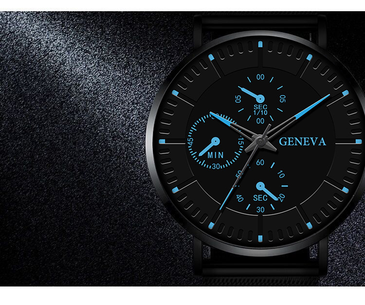 Geneva Classic Quartz Watch – Timeless Elegance for Everyday Style In Rendom Colors
