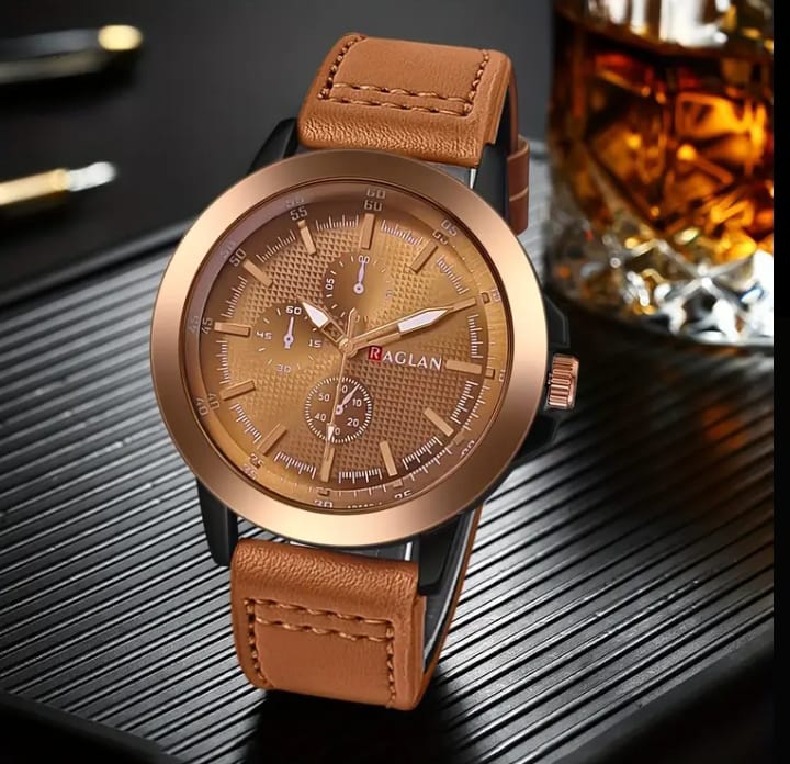 Raglan Black Edition ā Premium Quartz Watch with Sleek Black Strap