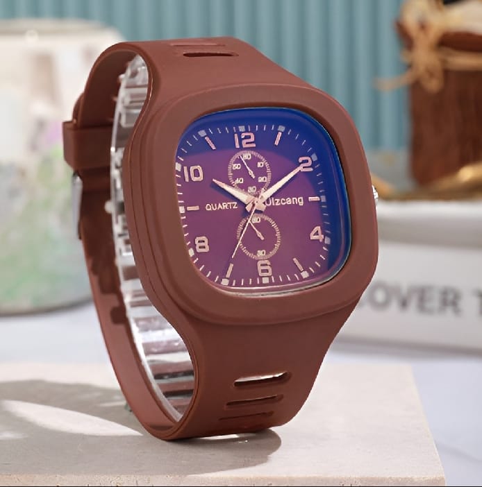 Minimalist Square LED Digital Watch – Stylish, Sleek & Unisex Design Rendom Coloure