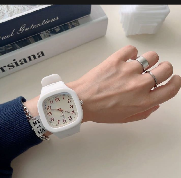 Minimalist Square LED Digital Watch – Stylish, Sleek & Unisex Design Rendom Coloure