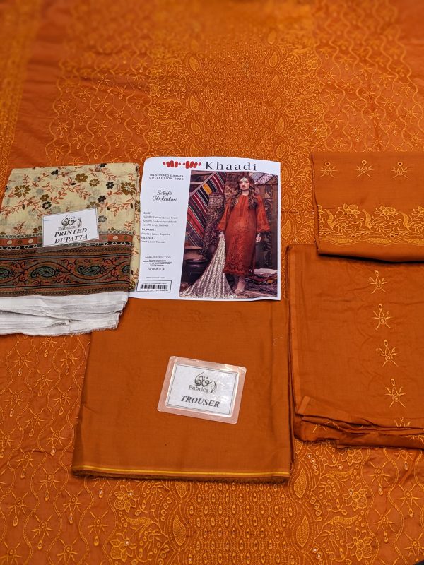 Khaadi ✨ 3 Piece Khaadi Chicken Kari Unstitched Suit New Collection For Womens