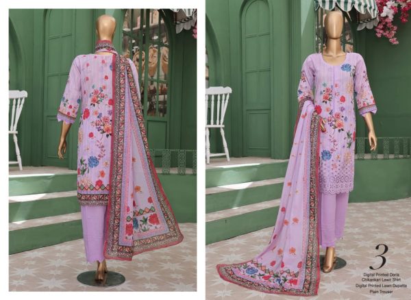 ✨ Vivari ✨ 3 Piece Luxury Lawn Digital Printed Chickenkari Lawn Shirt/ Luxury Digital Printed Pure Lawn/unstitched Suit New Collection For Womens