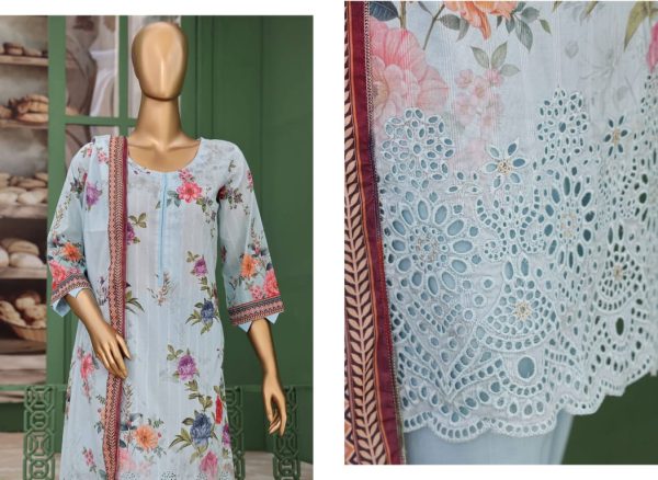 ✨ Vivari ✨ 3 Piece Luxury Lawn Digital Printed Chickenkari Lawn Shirt/ Luxury Digital Printed Pure Lawn/unstitched Suit New Collection For Womens