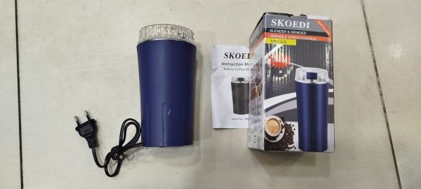 n-1 Electric Coffee Grinder & Food Processor – 350W High-Speed Motor for Spices, Nuts & Beans"
