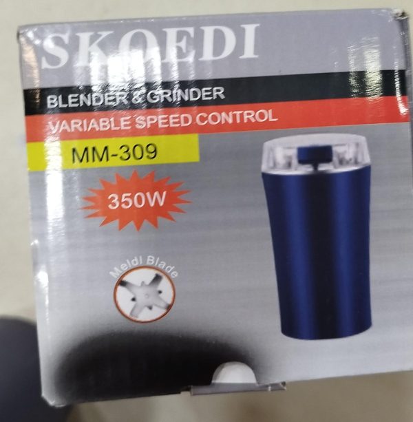 n-1 Electric Coffee Grinder & Food Processor – 350W High-Speed Motor for Spices, Nuts & Beans"
