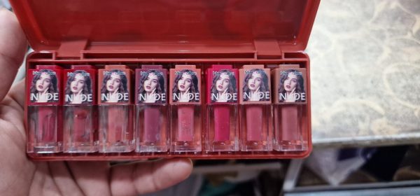 Mocallure 8-Piece Dark Nude Matte Lip Gloss Set – Long-Lasting Shades for All Skin tones