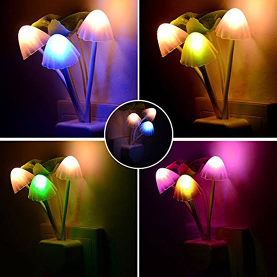 Mushroom Night Light | Led Night Lights | Flower Lamp Bedroom Baby Room Lamps For Family, Friend Or Kids Gifts (random Colors