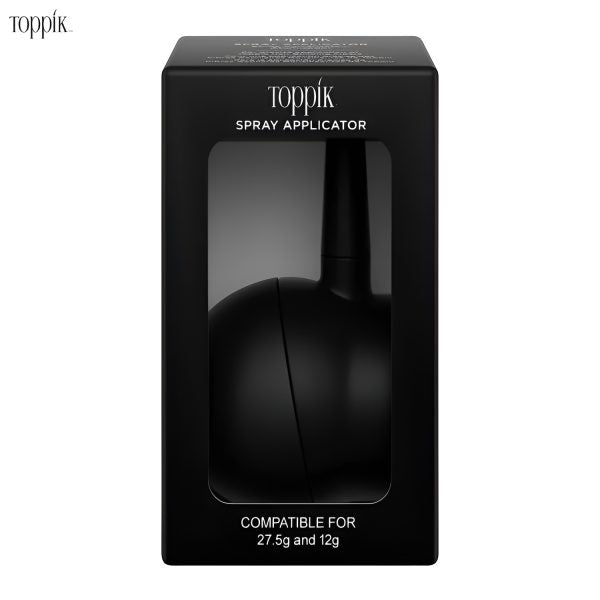 Toppik Hair Building Fibers (27g) with Spray Applicator – Instant Hair Volume for Thinning Hair (Black & Dark Brown)