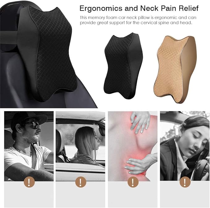 "Ergonomic Car Seat Headrest – Ultimate Comfort and Neck Support for Every Drive"