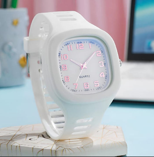 Minimalist Square LED Digital Watch – Stylish, Sleek & Unisex Design Rendom Coloure