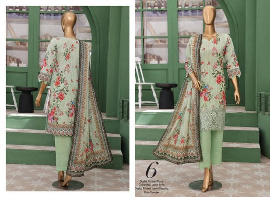 ✨ Vivari ✨ 3 Piece Luxury Lawn Digital Printed Chickenkari Lawn Shirt/ Luxury Digital Printed Pure Lawn/unstitched Suit New Collection For Womens
