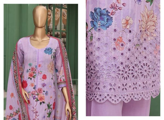 ✨ Vivari ✨ 3 Piece Luxury Lawn Digital Printed Chickenkari Lawn Shirt/ Luxury Digital Printed Pure Lawn/unstitched Suit New Collection For Womens