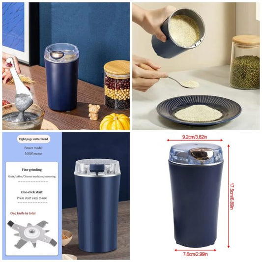 n-1 Electric Coffee Grinder & Food Processor – 350W High-Speed Motor for Spices, Nuts & Beans"