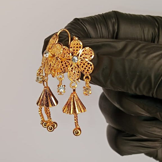 Luxurious Gold Plated Earring Set For Girls And Women – Gold Plated Earrings – Specially For Daily Routine Use – Without Box